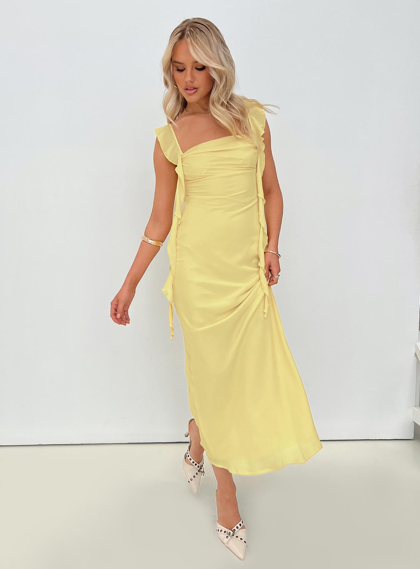Lana – Lemon Midi Dress