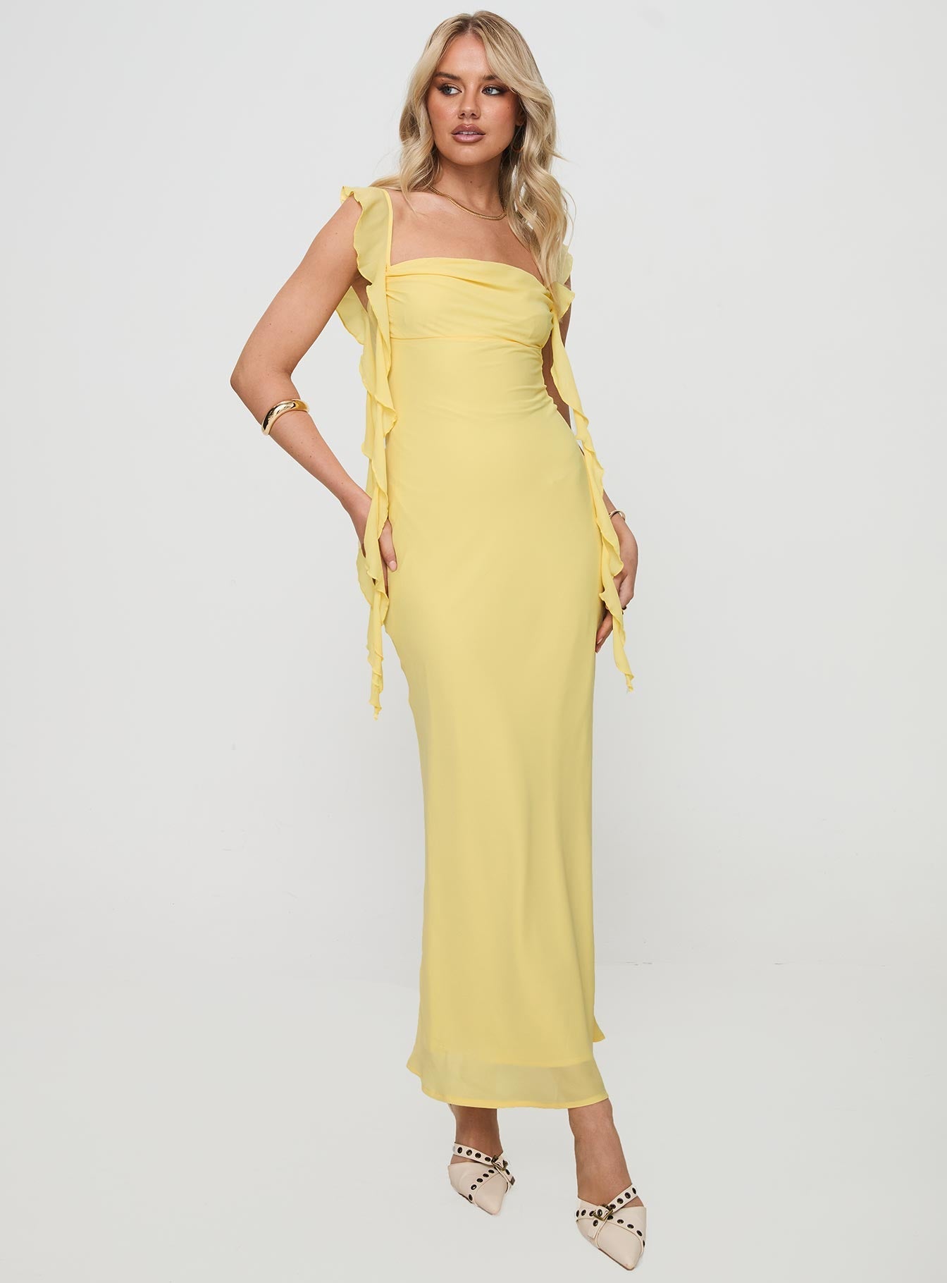 Lana – Lemon Midi Dress