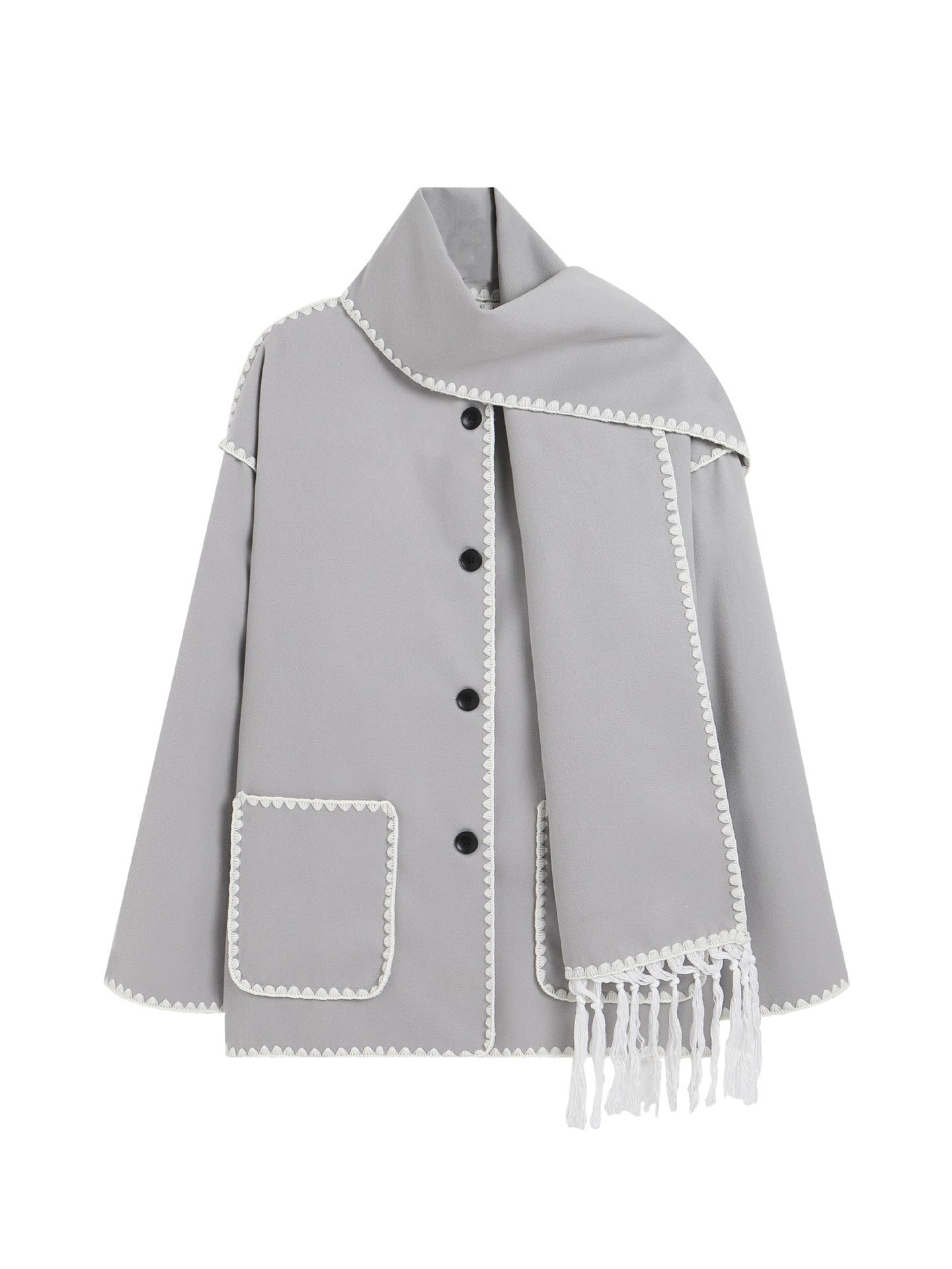 Aurelia™ - Luxe Scarf Jacket
