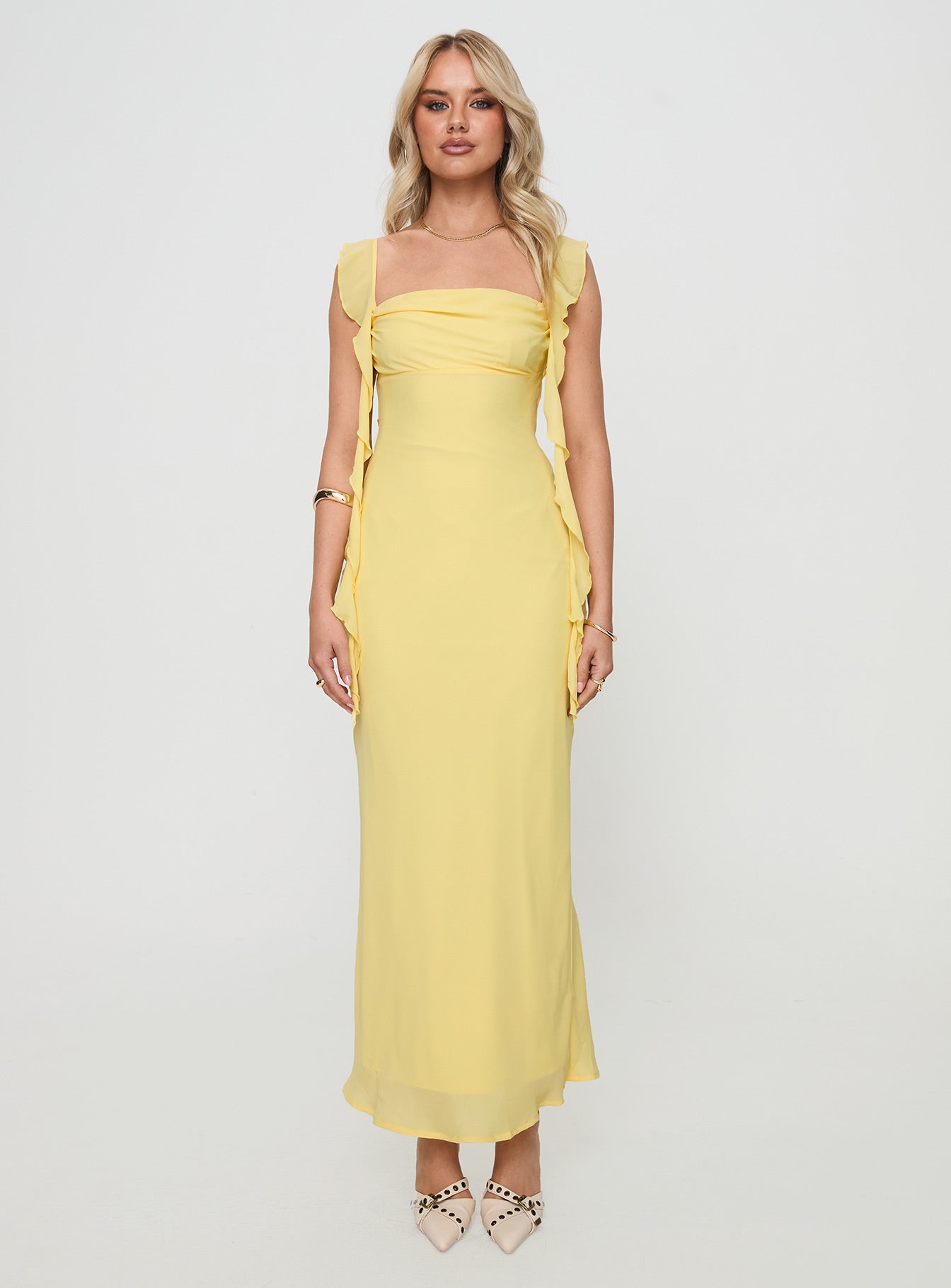 Lana – Lemon Midi Dress