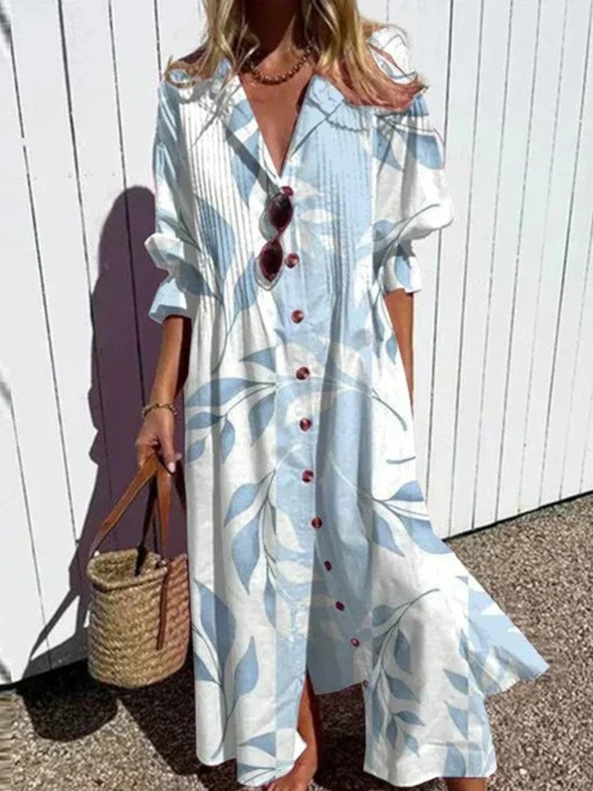 Cassidy - Boho Beauty Puff Sleeve Maxi Dress