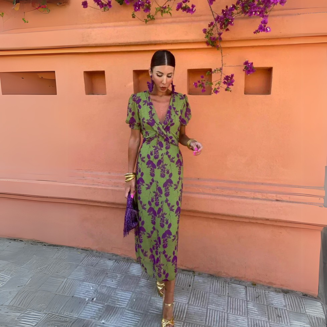 Danielle – Floral Midi Dress