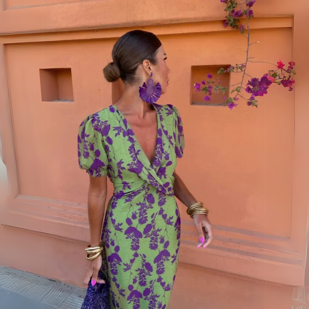 Danielle – Floral Midi Dress