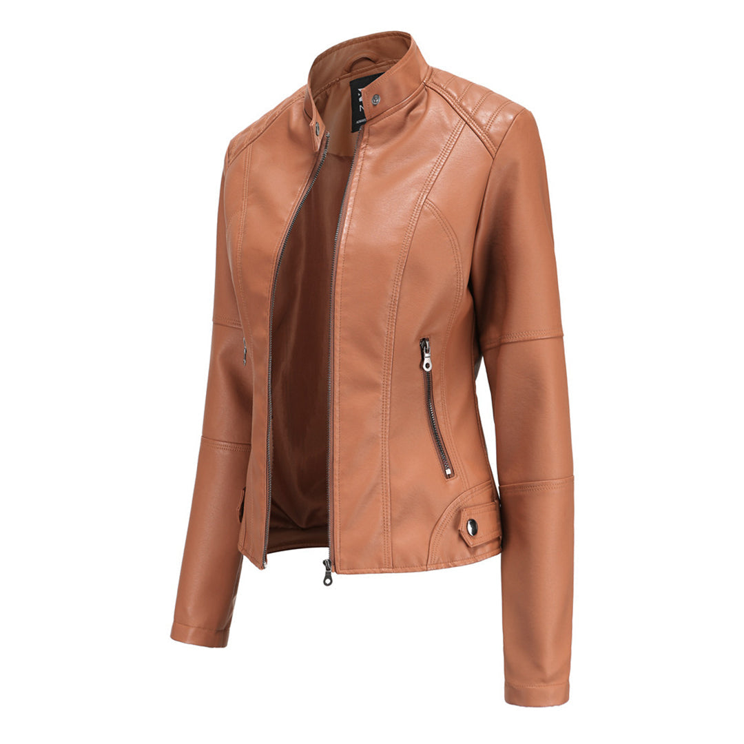 Milena™ - Elegant leather jacket
