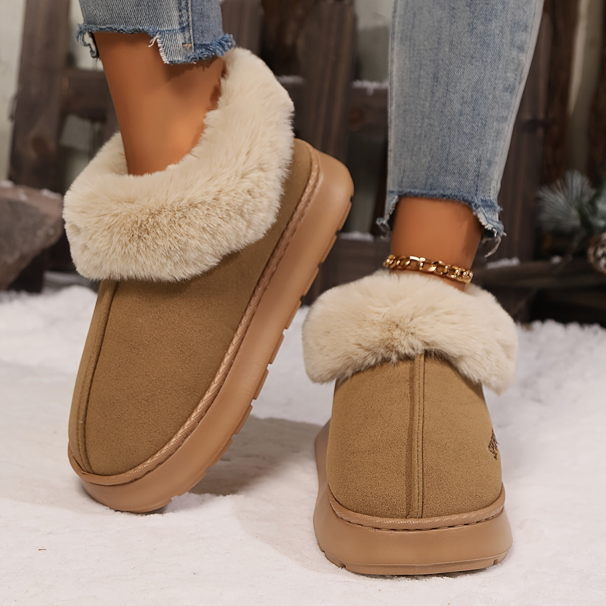 Abion | Warm Plush Slippers with Non-Slip Sole for Women