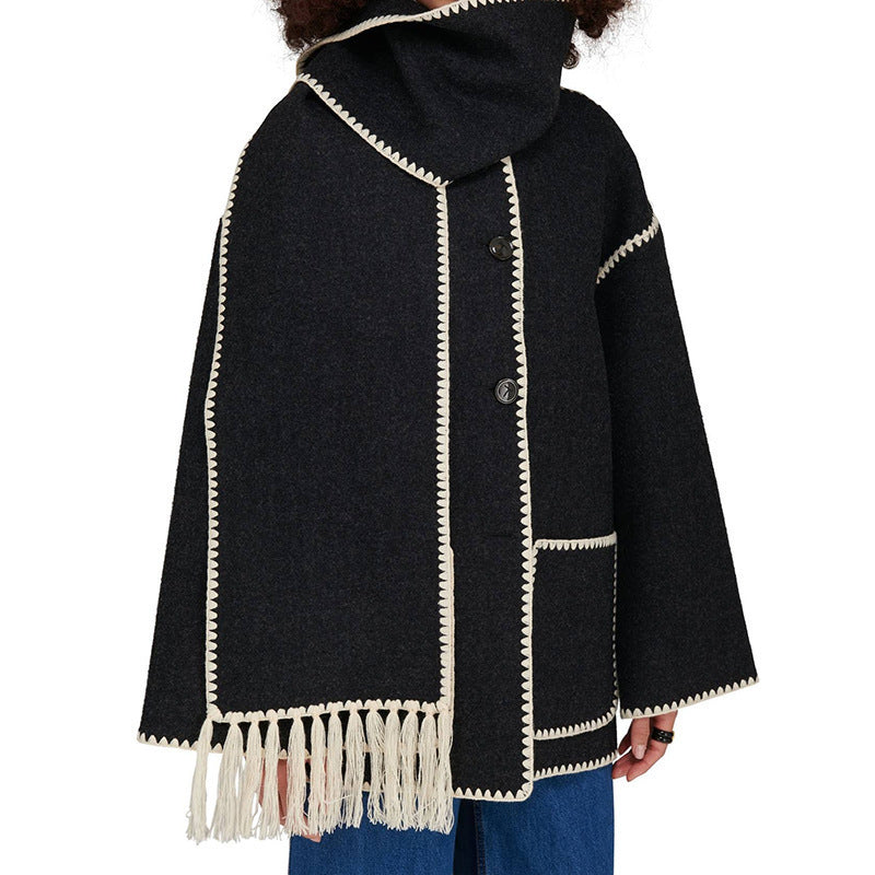 Aurelia™ - Luxe Scarf Jacket