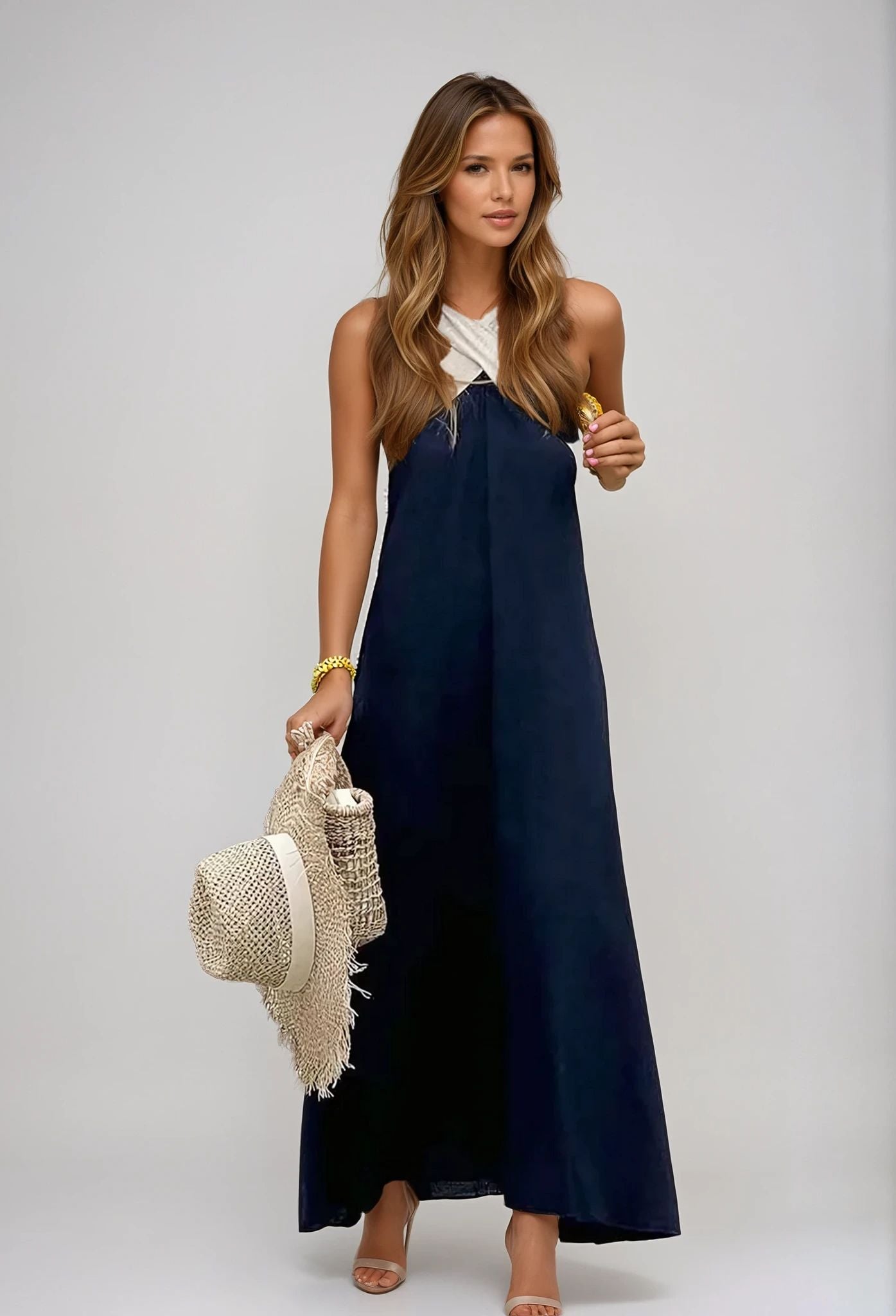 Adesewa – Cross Neck Maxi Dress