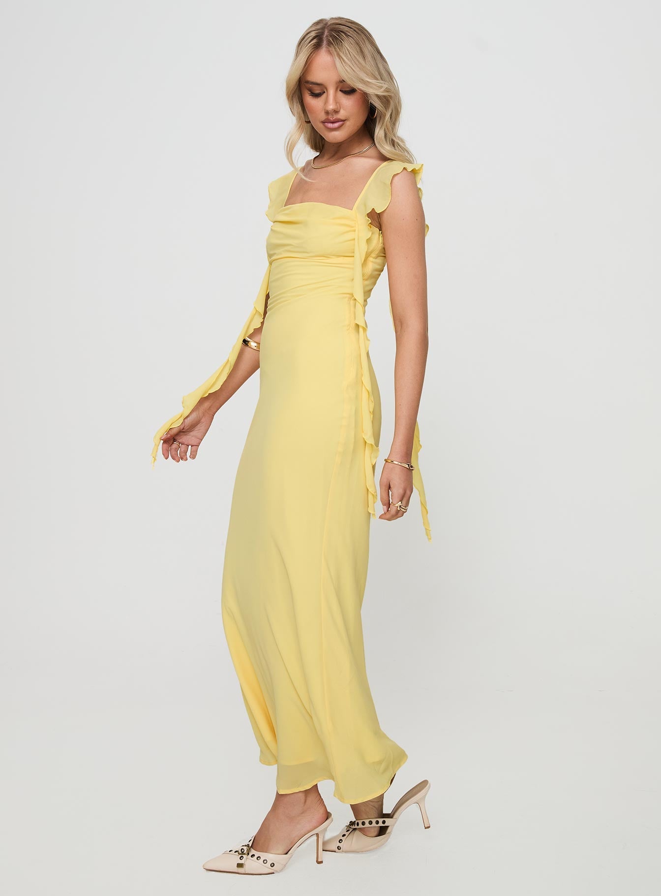 Lana – Lemon Midi Dress