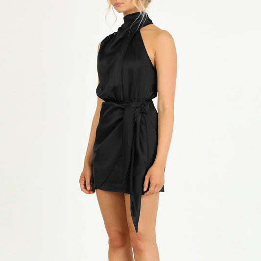 Elegant Halter Neck Dress Fashion