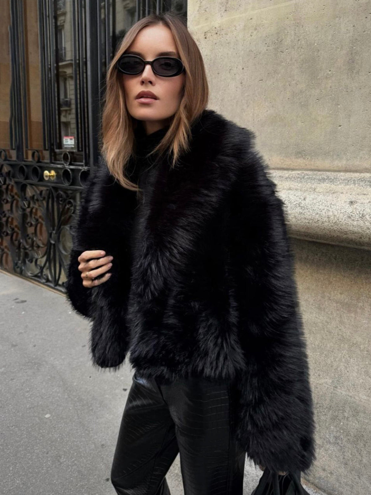 Aurora Faux Fur Collar Jacket