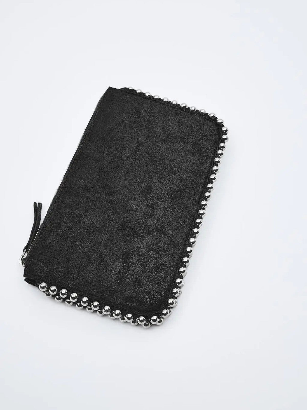 Koora Black Studded Chain Wallet Clutch