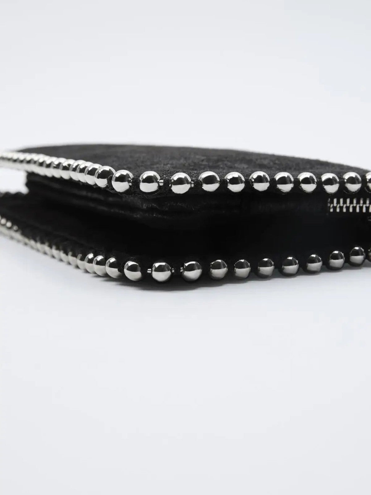 Koora Black Studded Chain Wallet Clutch