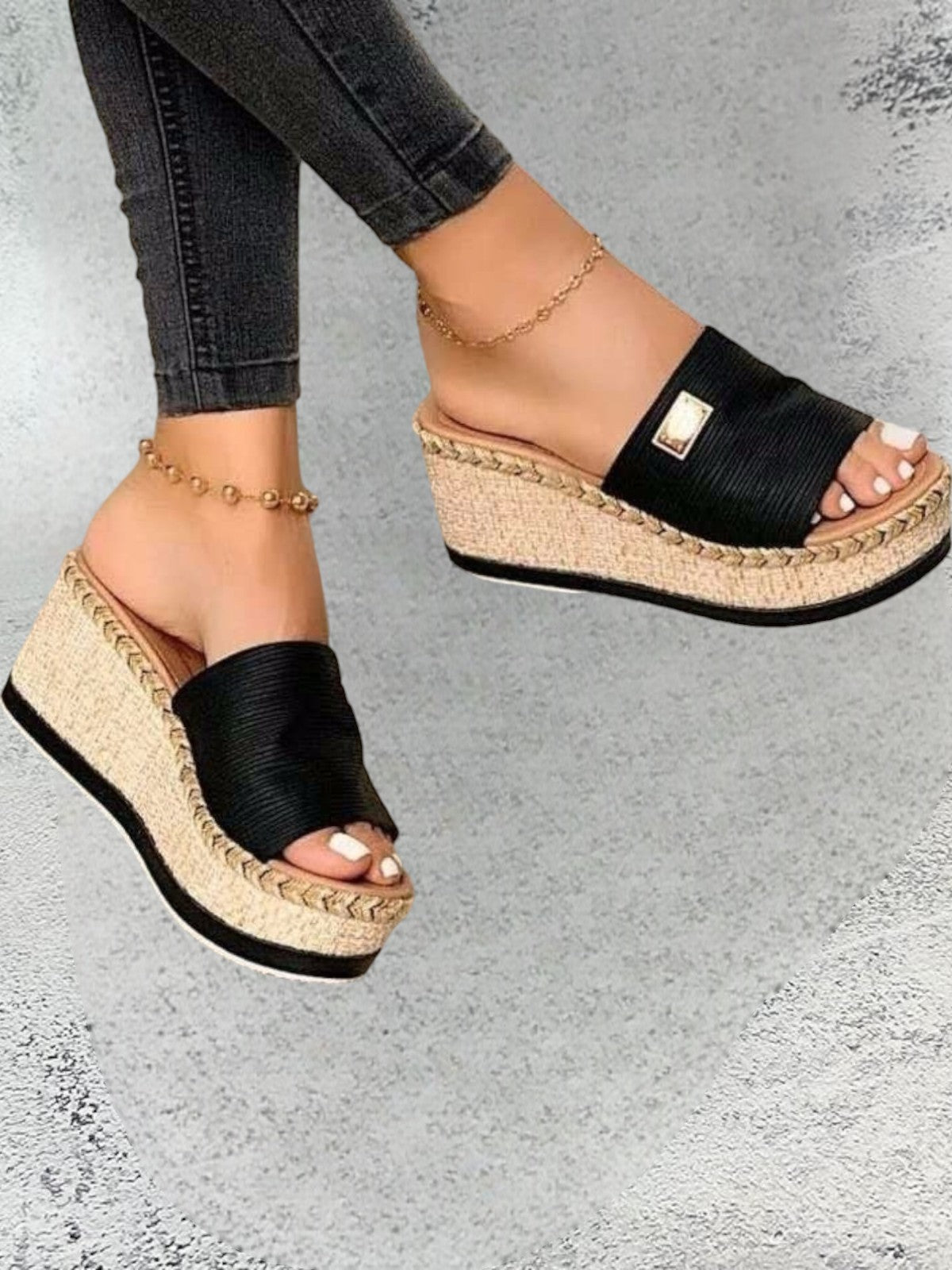 Vivara Summer Wedge Open-Toe Sandals