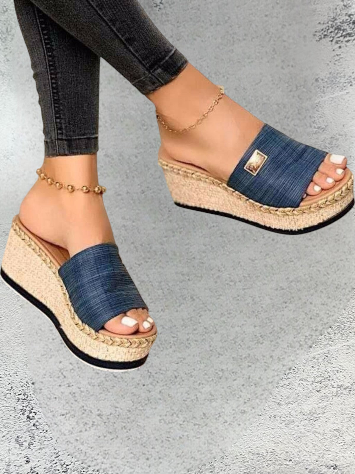 Vivara Summer Wedge Open-Toe Sandals