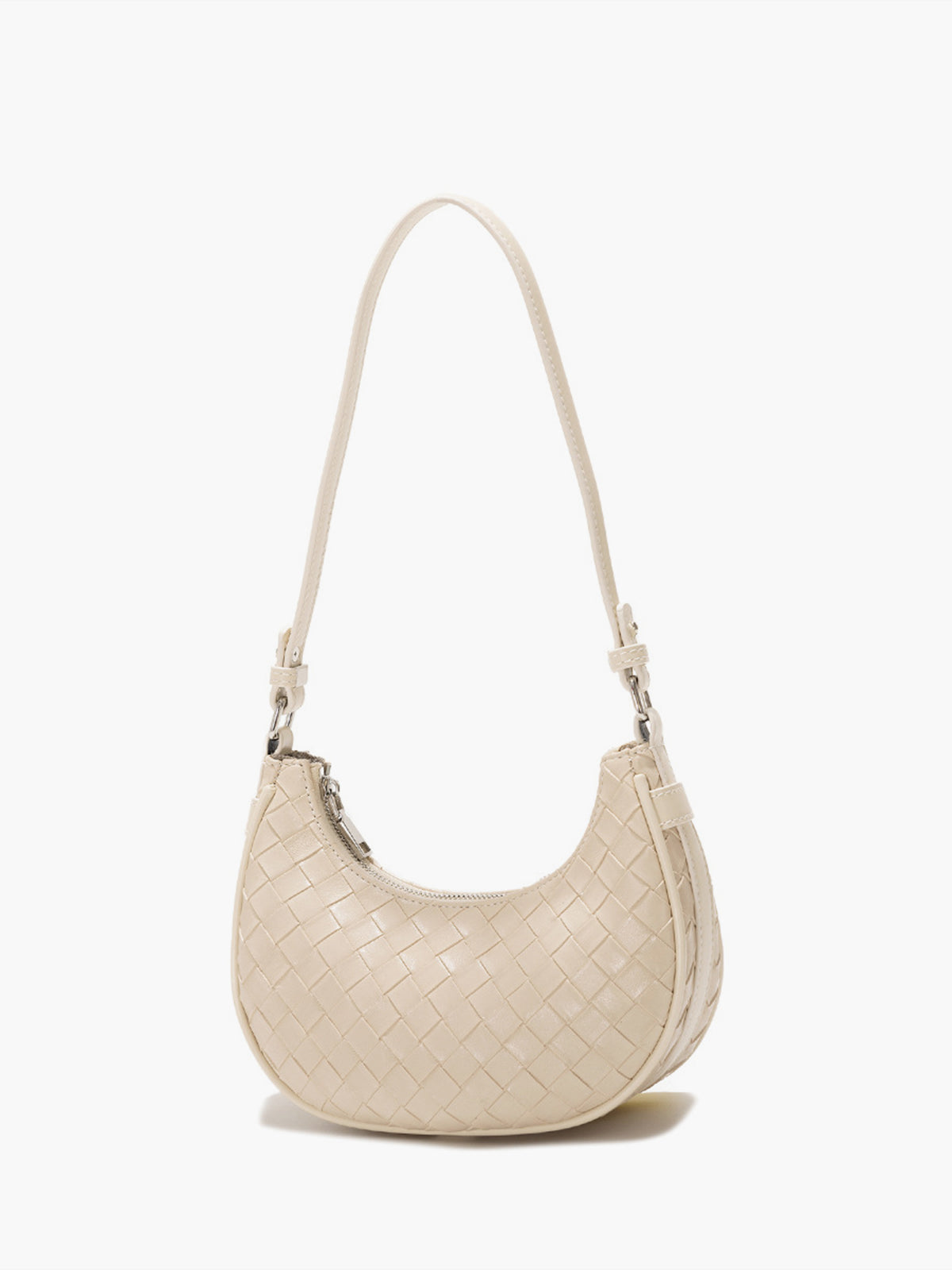 Flora Compact Leather Look Shoulder Bag