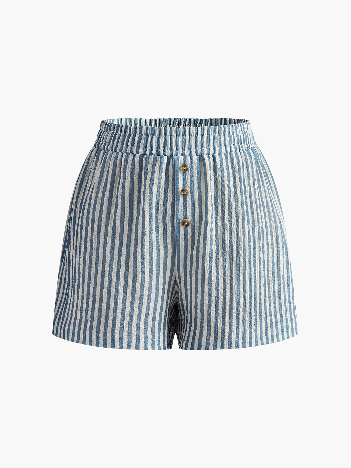 Clara Vintage Pinstripe Button Shorts