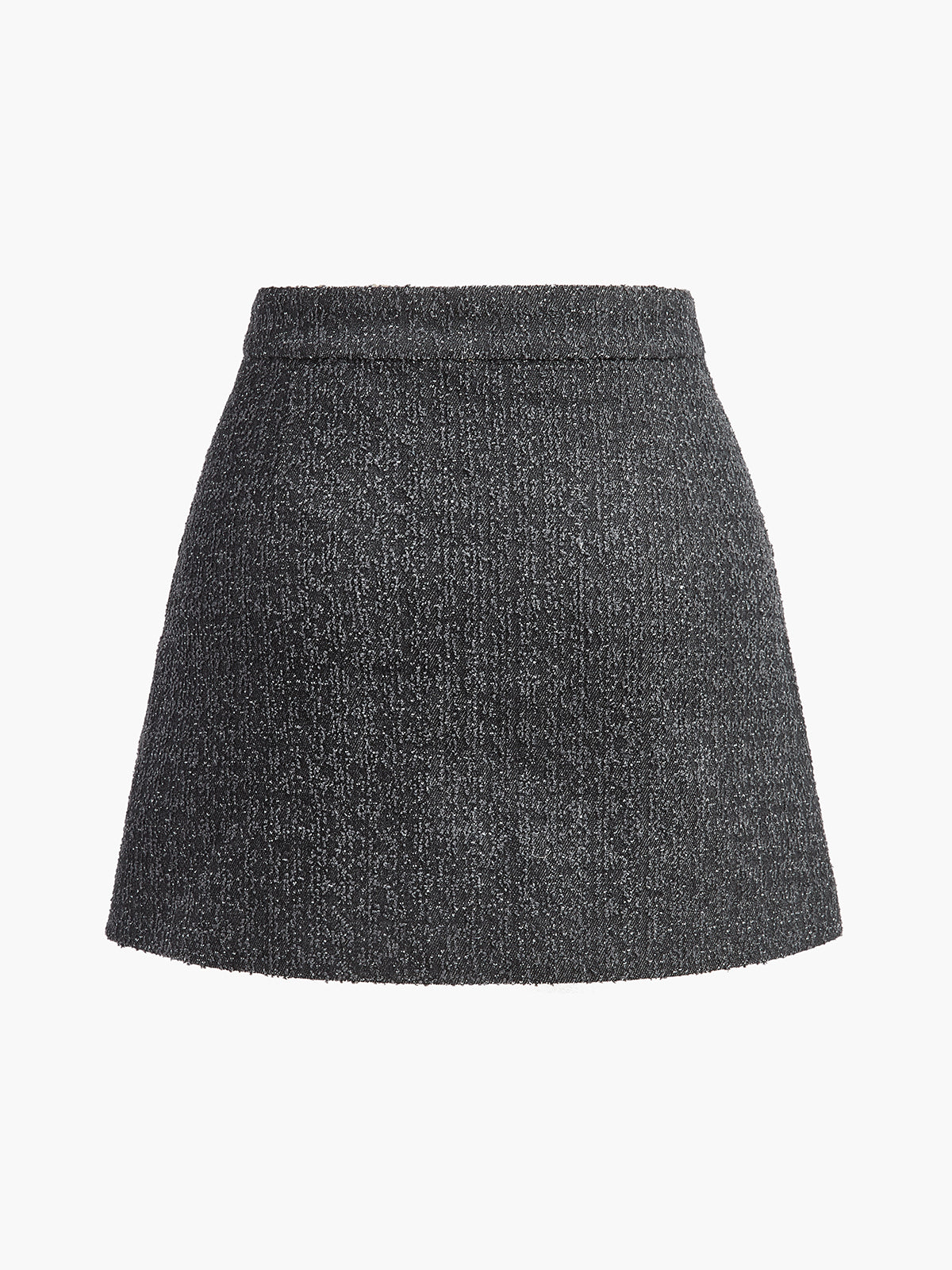 Leona Romantic Metal Bow Denim Mini Skirt