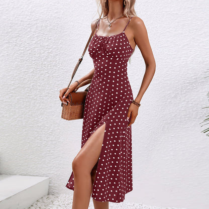 Quen – Polka Dot Midi Dress