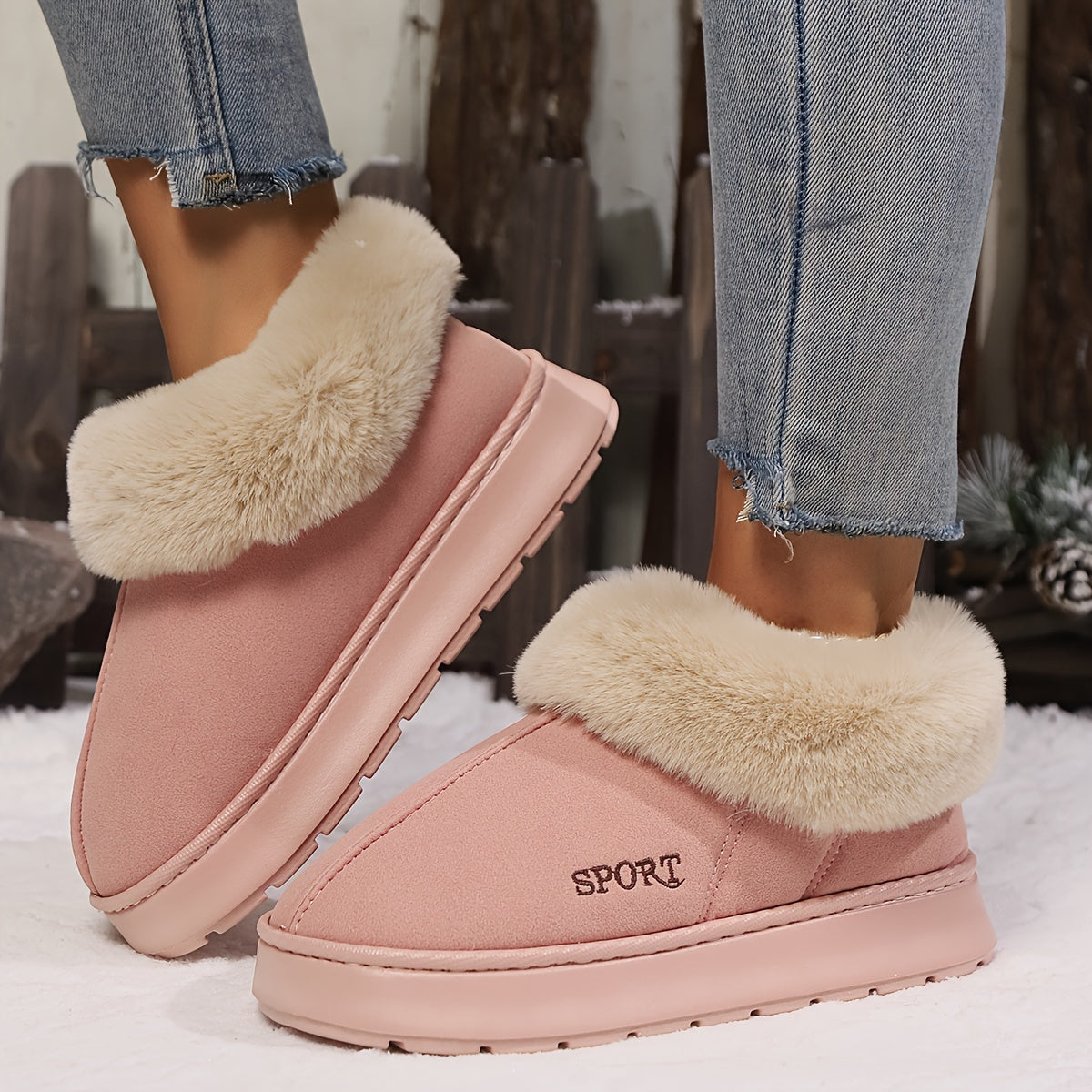 Abion | Warm Plush Slippers with Non-Slip Sole for Women